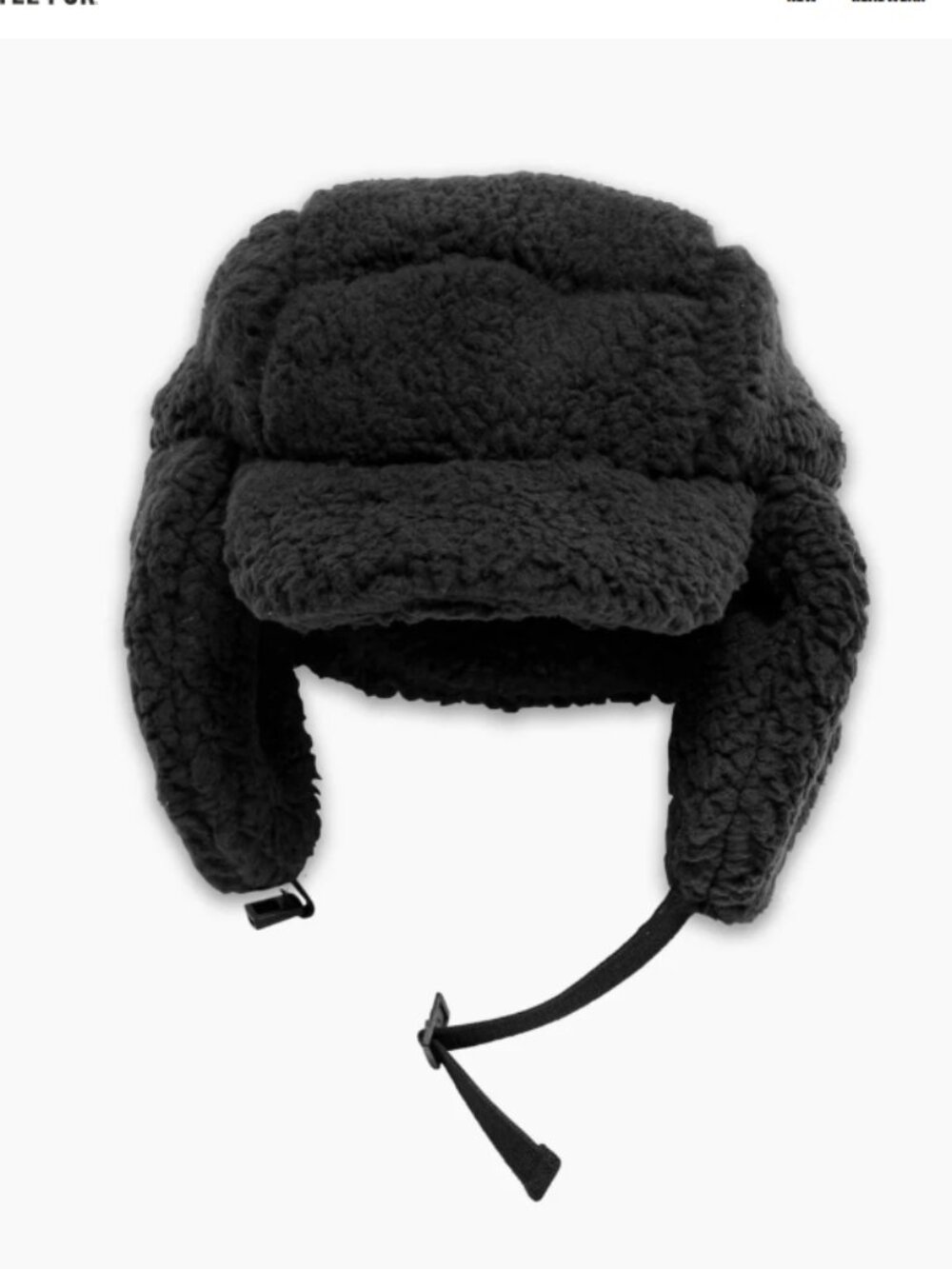 Turtle Fur Adult Backcountry Trapper Hat Earflaps Black Cozy NWT Winter Ski Snow